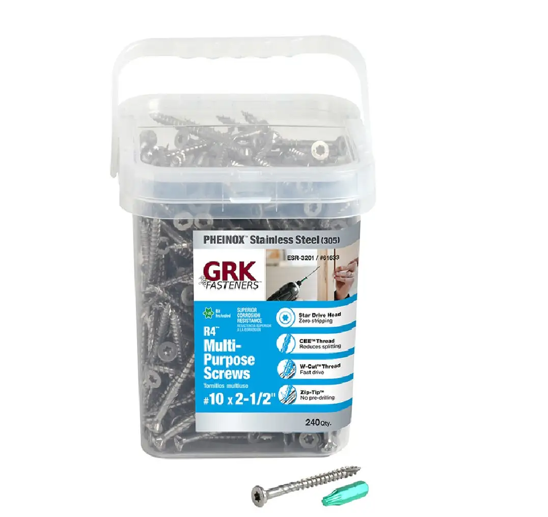 GRK Fasteners 61633 Star Flat Head Multi-Purpose Screw