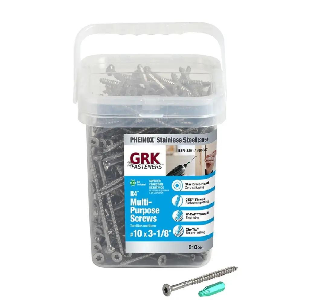 GRK Fasteners 61637 Star Flat Head Multi-Purpose Screw