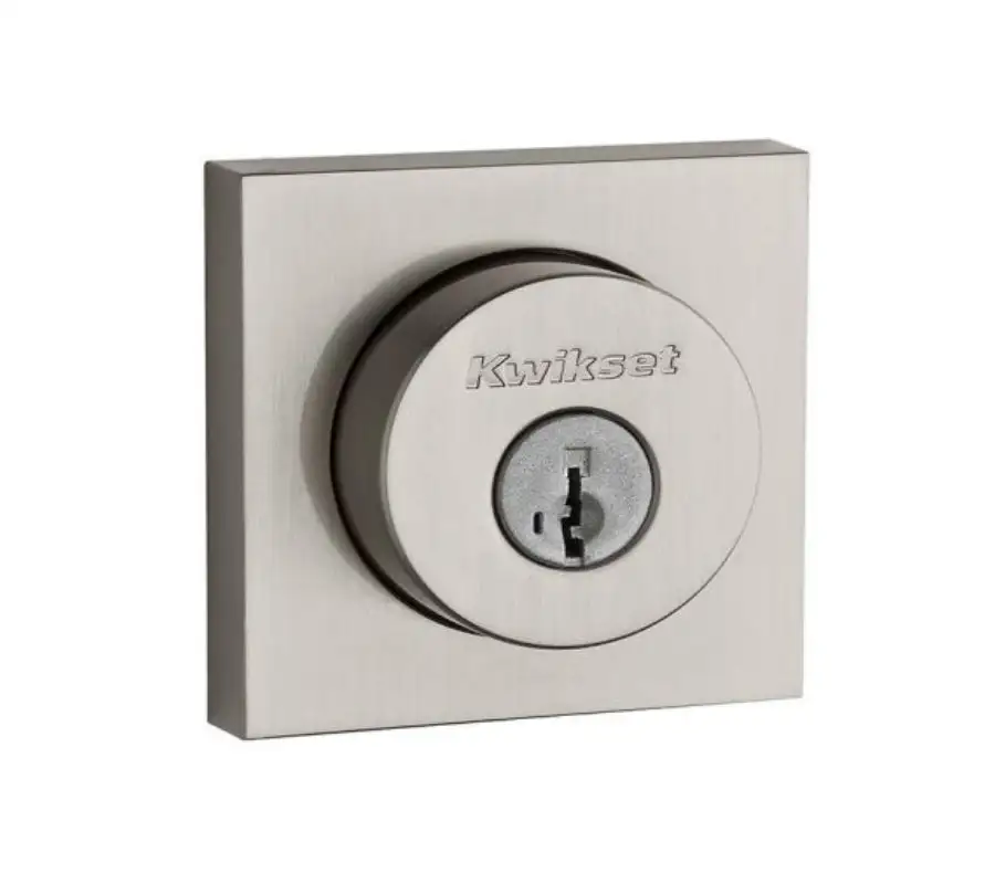 Kwikset 159SQT-15S Halifax Square Double Cylinder Deadbolt