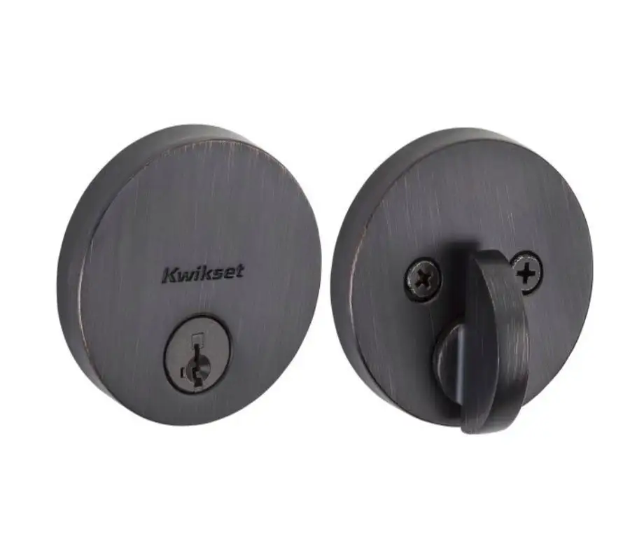 Kwikset 258RDT-11PS Uptown Round Deadbolt