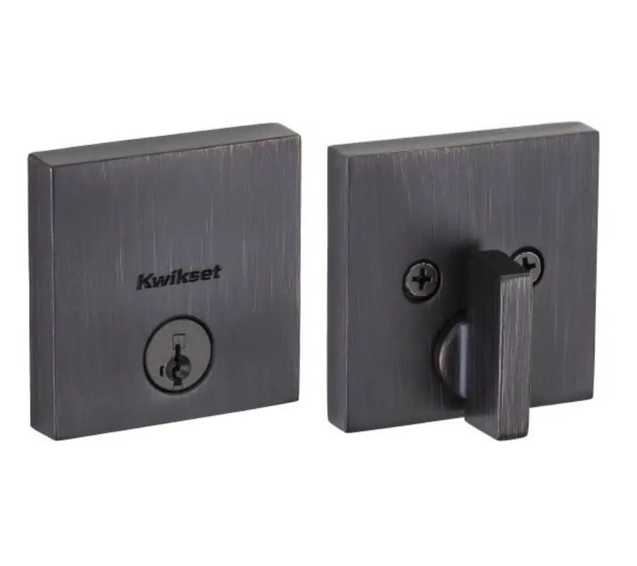 Kwikset 258SQT-11PS Downtown Square Deadbolt