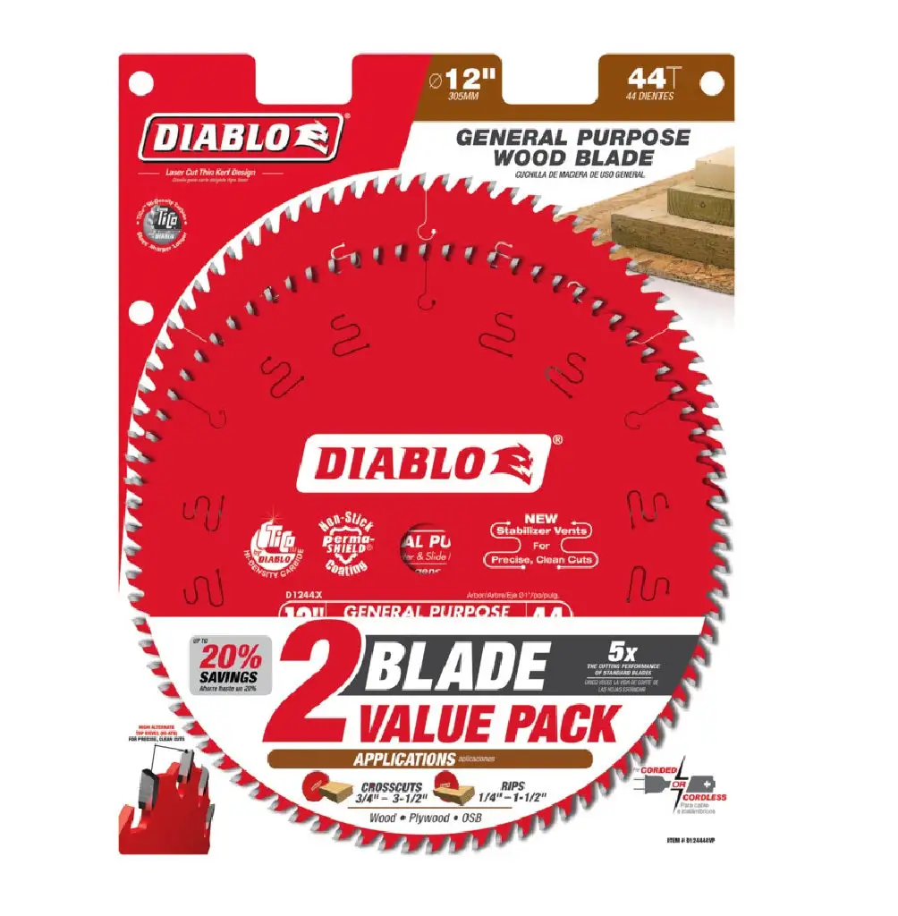 Diablo D124444VP General Purpose Saw Blade