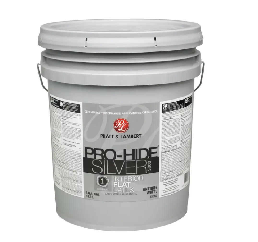 Pro-Hide 0000Z5352-20 Silver Latex Flat Interior Paint