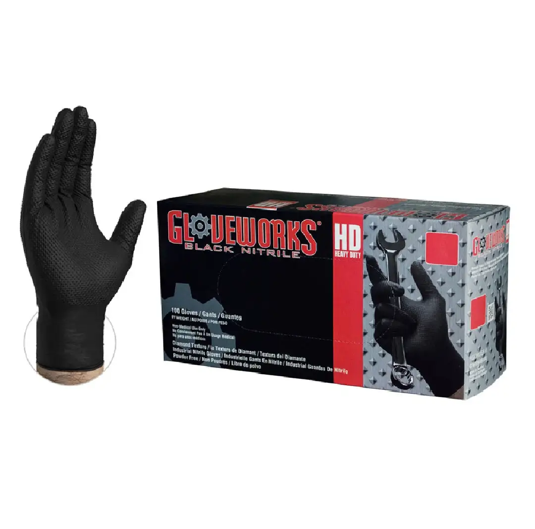 Ammex GWBN48100 Gloveworks Disposable Gloves