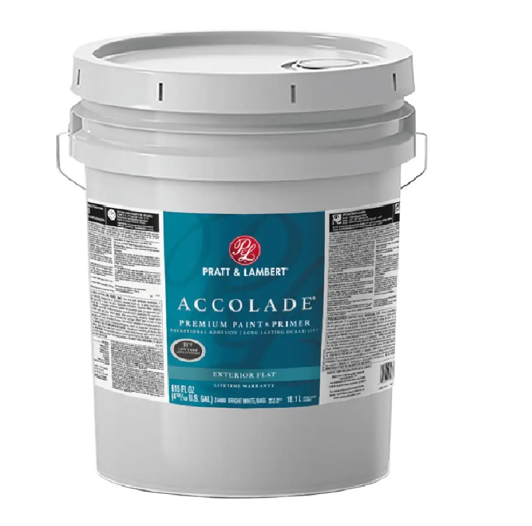 Pratt & Lambert 0000Z4480-20 Accolade Flat Latex Exterior Paint