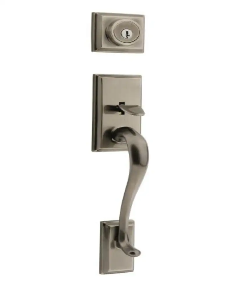 Kwikset 801HELIP-15A Hawthorne Double Cylinder Handleset