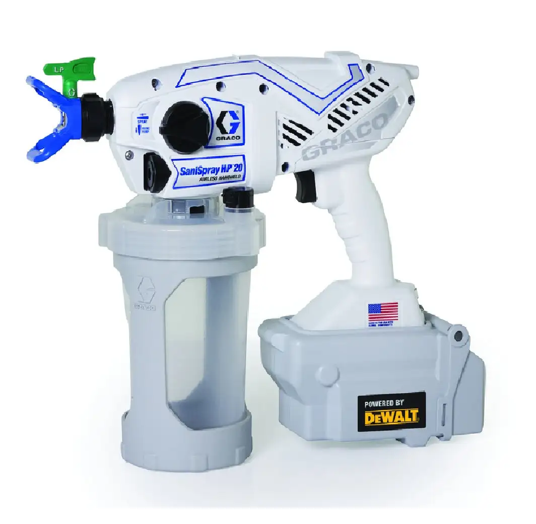 Graco 25R791 SaniSpray HP 20 Battery Operated Airless Hand Held Sprayer