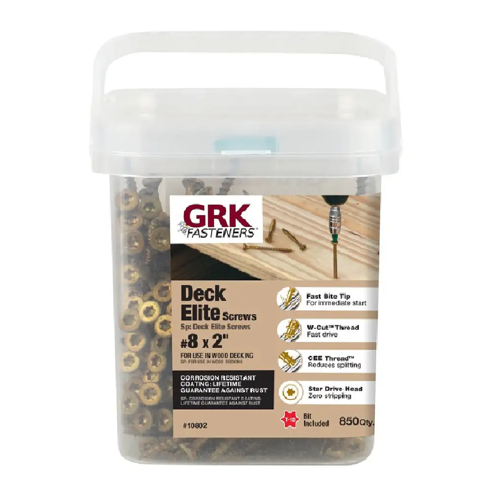 GRK 10802 Deck Elite Star Bugle Head Deck Screws