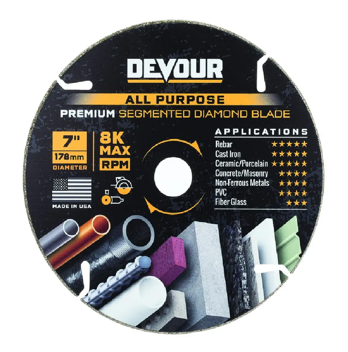 NuTek NT070AP DEVOUR Segmented Cutting Wheel