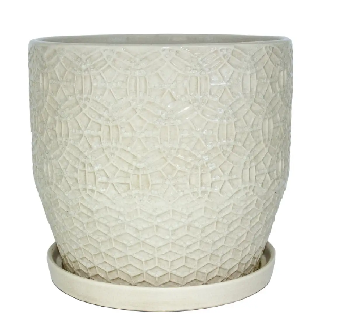 Trendspot CR10853-10B Rivage Crackle Planter