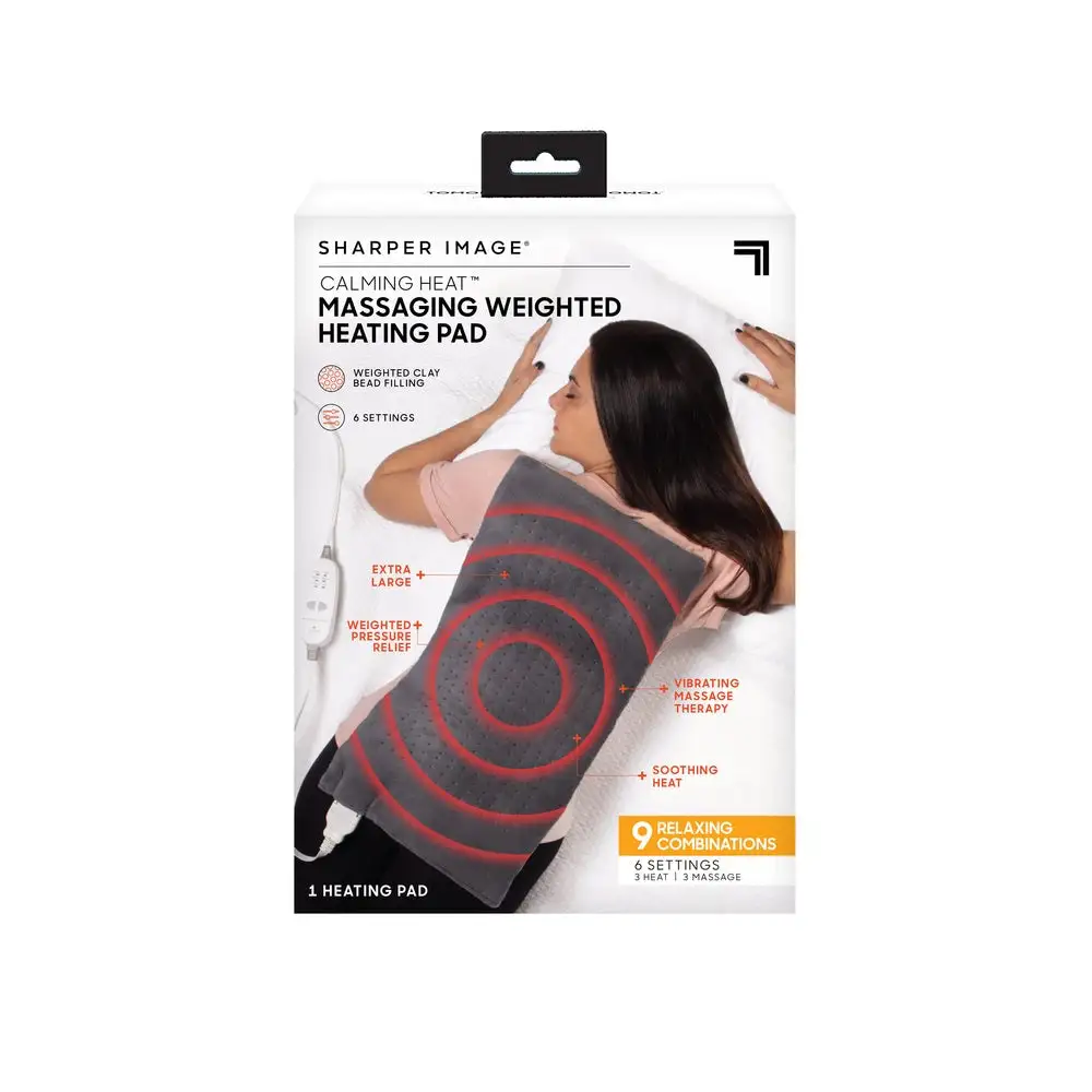 Sharper Image CWT02106 Massaging Heating Pad