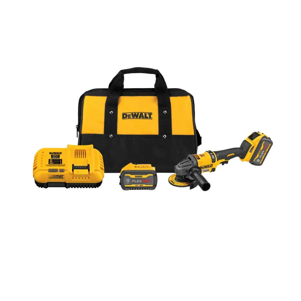 DeWalt DCG418X2 Grinder with Kickback Brake Kit