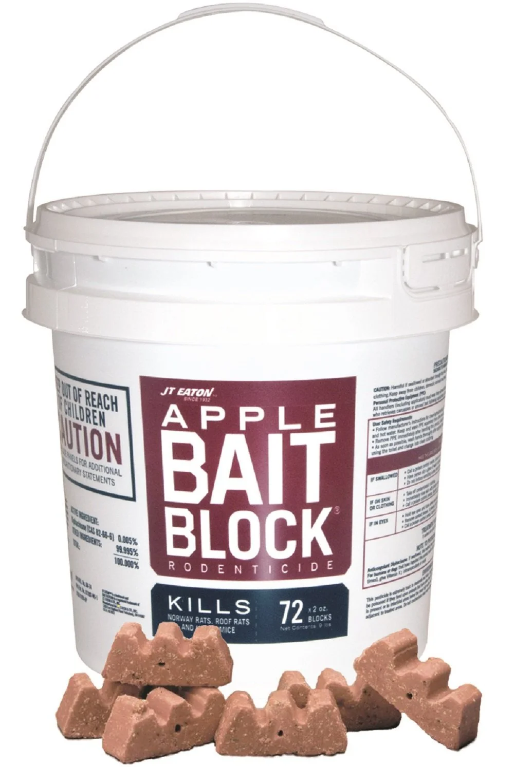 JT Eaton 709AP Apple Flavor Bait Block Rodenticide
