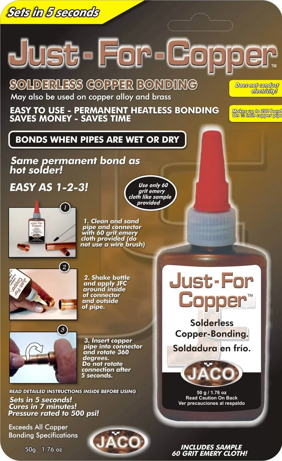 Just For Copper 31050 Solderless Copper Bonding