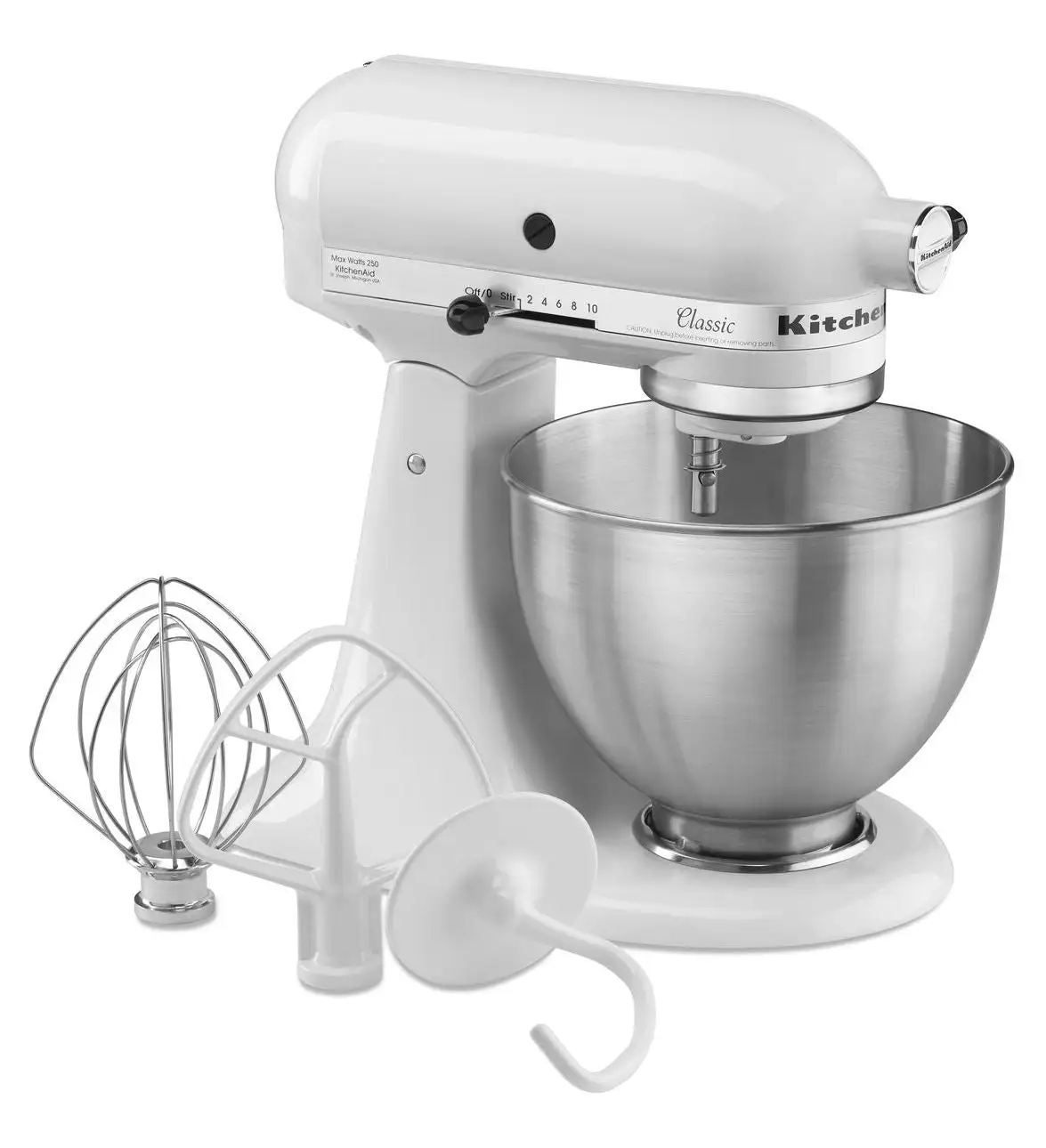 KitchenAid K45SSWH Classic Series Tilt-Head Stand Mixer