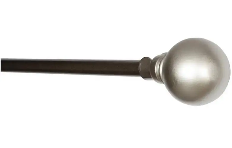 Kenney KN80102 Mercer Chained Ball Curtain Rod