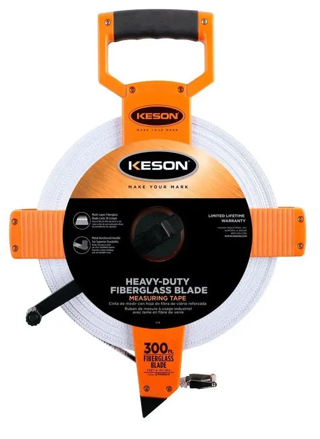 Keson Industries OTR18300 Fiberglass Measuring Tape