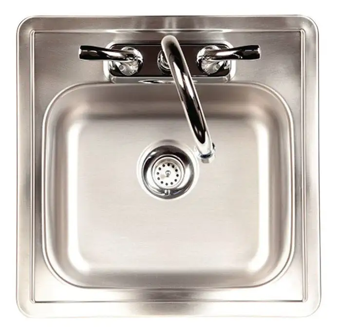 Kindred FBFS602NKIT 2-Hole Single Bowl Kitchen Sink