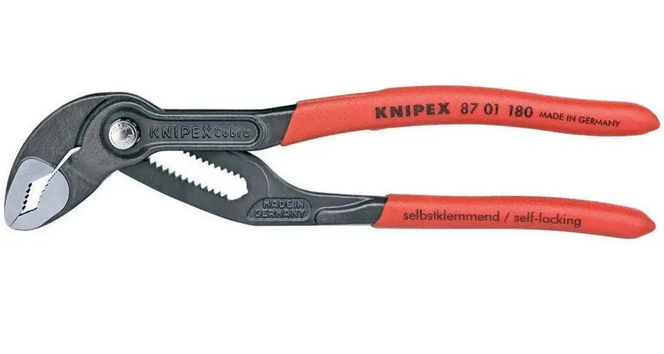 Knipex 8701180SBA Cobra Box Joint Pliers with Pinch Guard