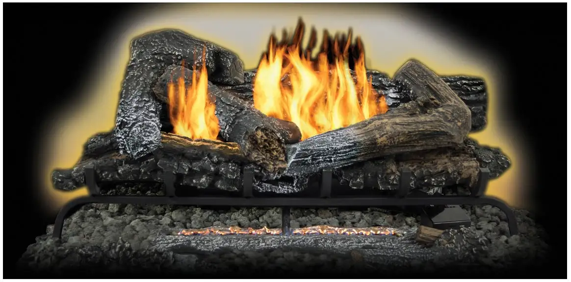 Kozy World GLD2465R Vent Free Fireplace Log Set