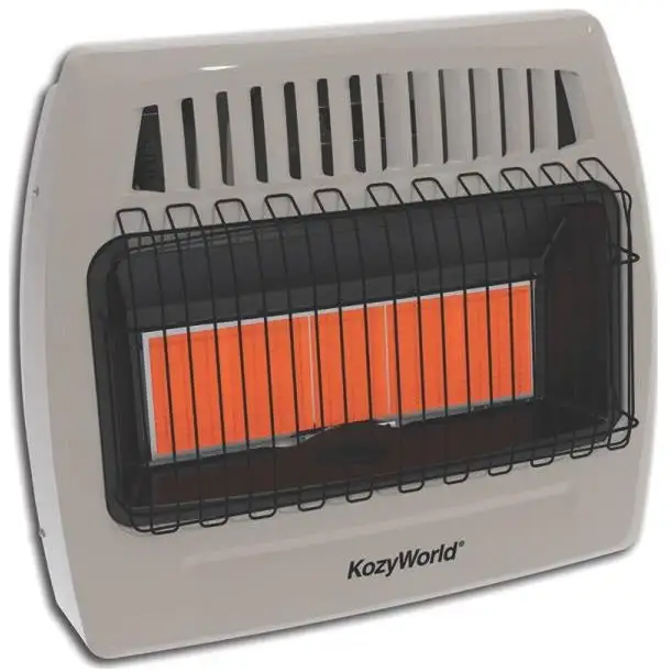 Kozy World KWD525 5 Plaque Infrared Dual Gas Wall Heater