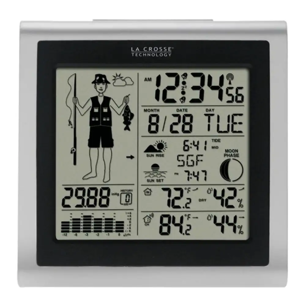 La Crosse Technology 308-1451 Wireless Forecast Station With Fisherman Icon