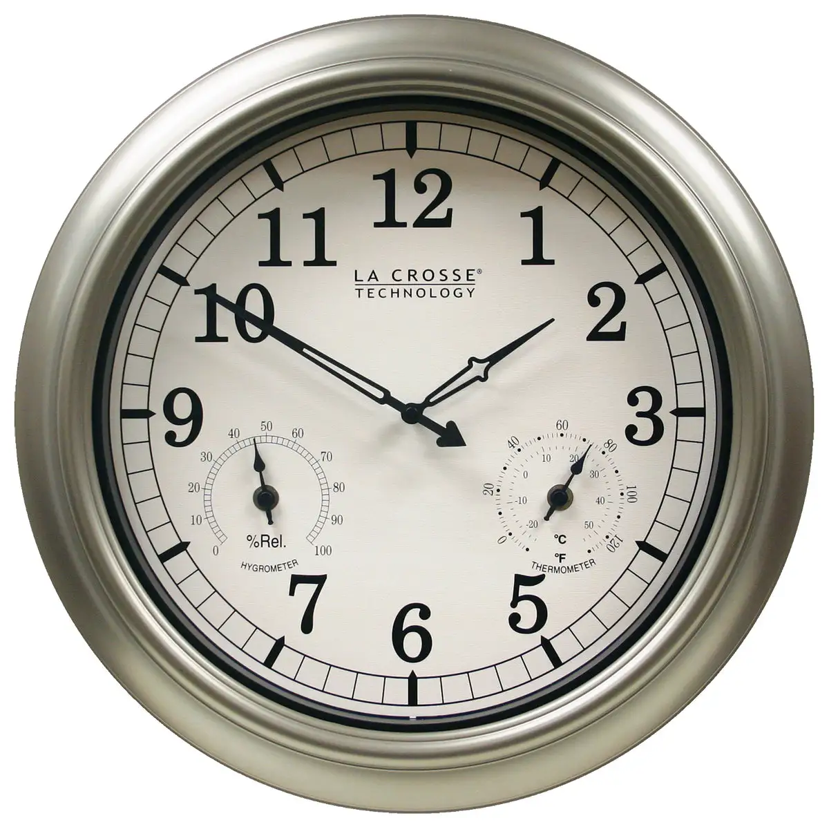 La Crosse Technology WT-3181PL-Q Indoor/Outdoor Wall Clock