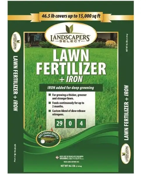 Landscapers Select 902738 Lawn Fertilizer With Iron