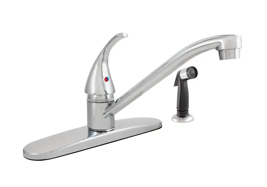 LDR 013 1405CP Single Handle Kitchen Faucet With Spray