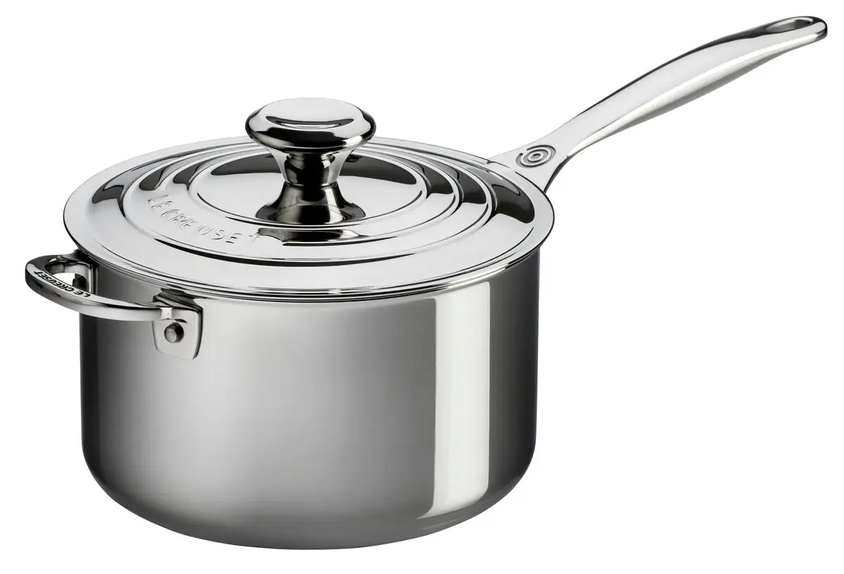 Le Creuset Premium Stainless Steel Sauce Pan with Lid