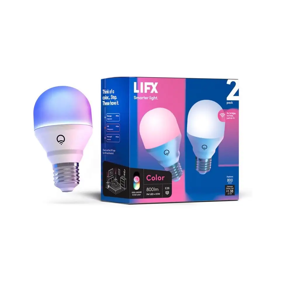 LIFX HB2L3A19C08E26U Smart Home LED Bulbs