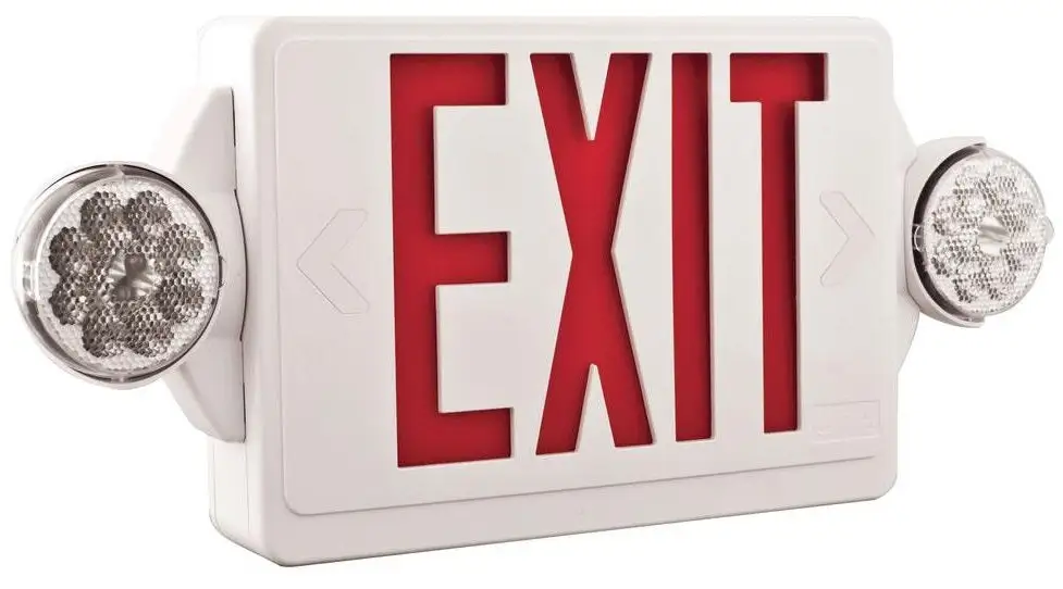 Lithonia Lighting 186HU9 Indoor LED Lighted Exit Sign and Emergency Lights