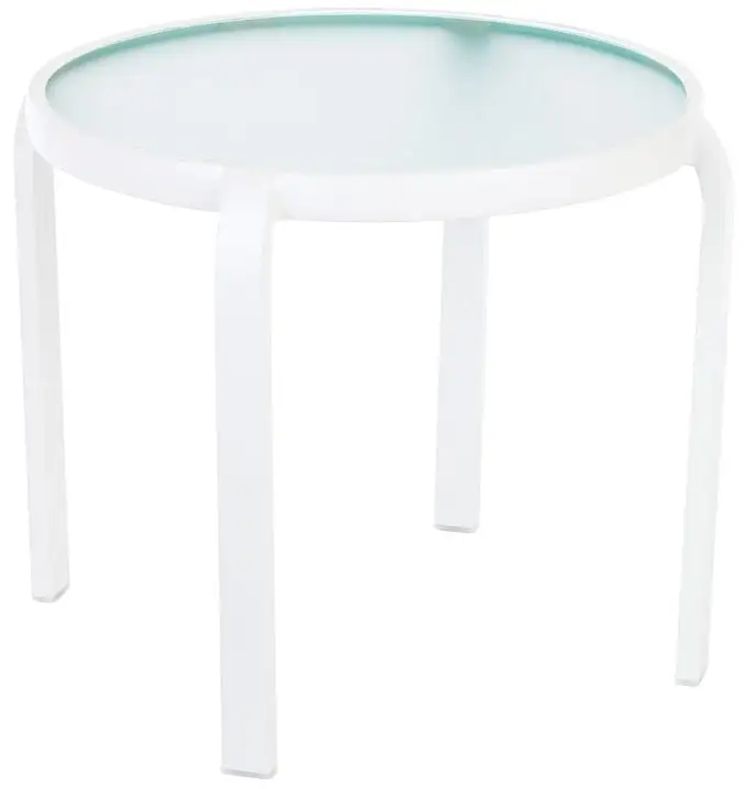 Living Accents 711.012.003 Stackable Glass Top Yukon End Table