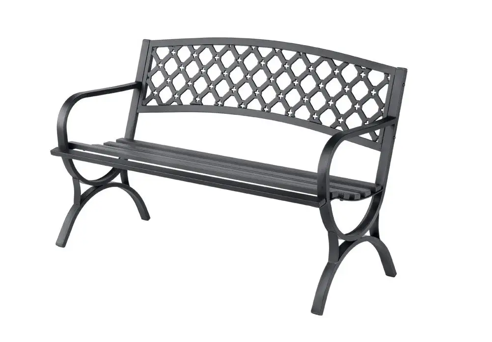 Living Accents IP-D1871C Steel Park Bench