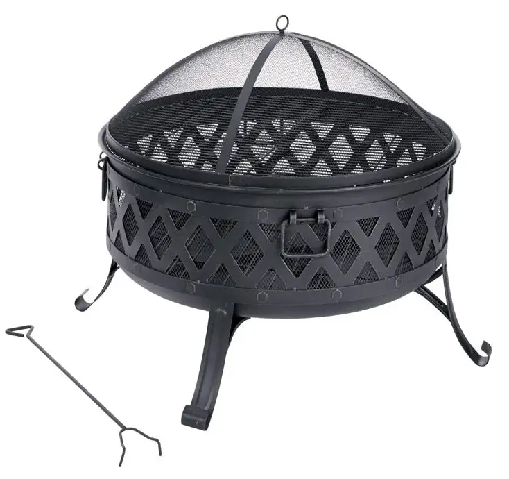 Living Accents SRFP11222 Lattice Coal Fire Pit