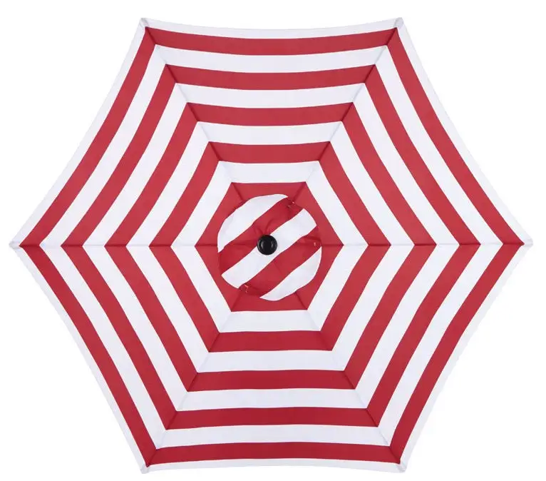 Living Accents UM90BKOBD03/WT Market Patio Umbrella