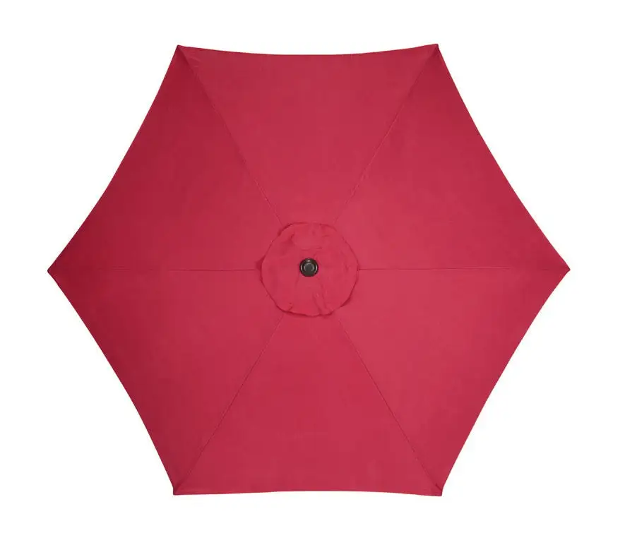 Living Accents UM90BKOBD27RED Market Umbrella