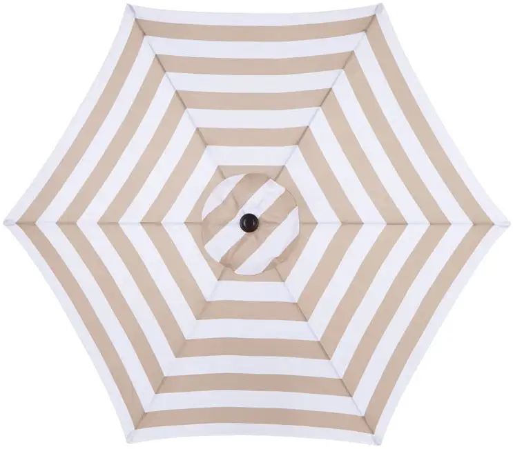 Living Accents UM90G31OBD04/WT Market Patio Umbrella