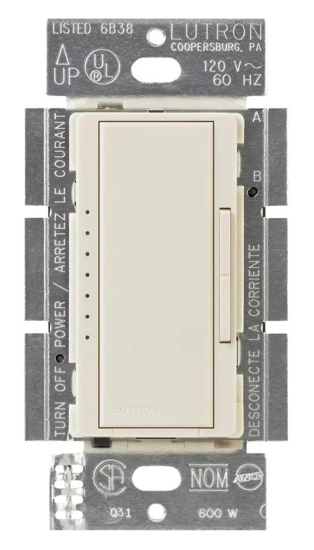 Lutron Electronics MACL-153MH-LA Three-Way Dimmer Switch