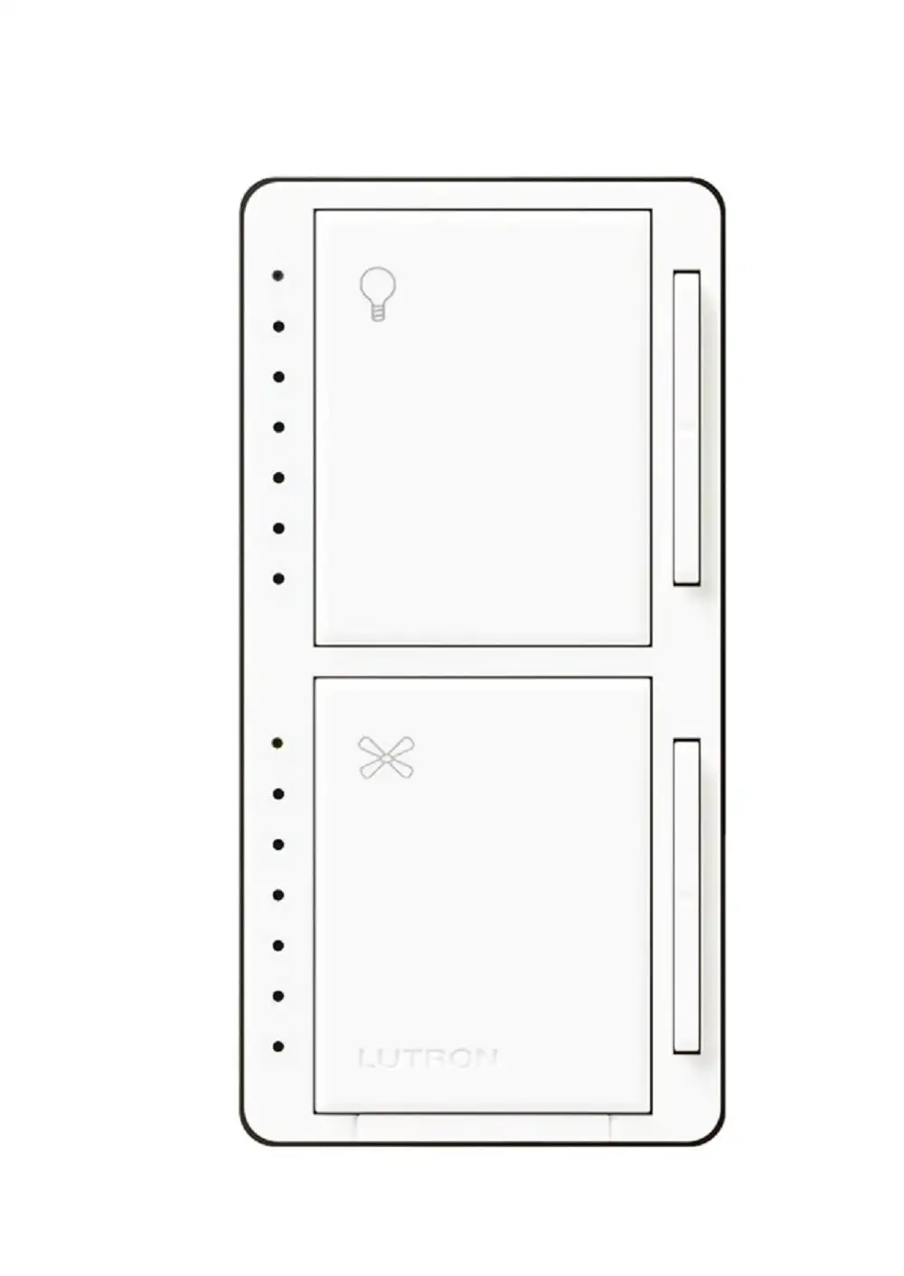 Lutron MACL-LFQH-WH Maestro Fan Control and LED Dimmer