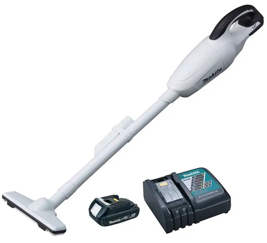 Makita XLC02RB1W Compact Lithium-Ion Cordless Vacuum Kit