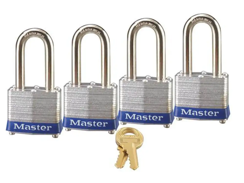 Master Lock 3QLF Laminated Long Shackle Padlock