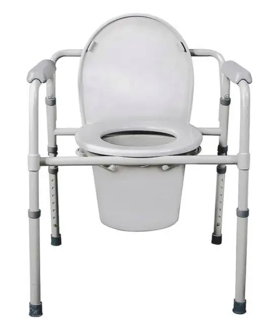 Medline MDS89664FR Deluxe Steel 3-in-1 Commode