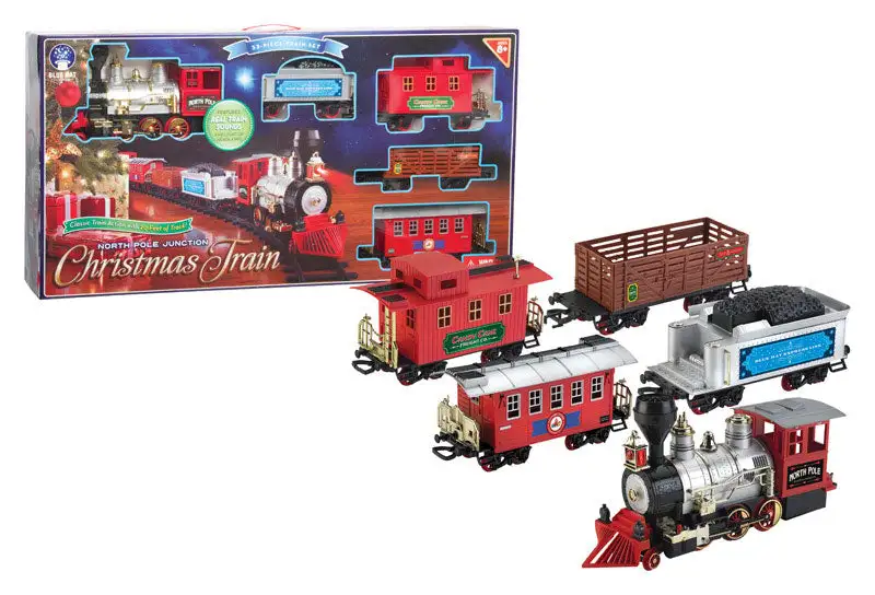 Merchsource 2705005 North Pole Junction Christmas Train Set