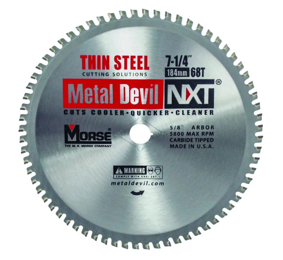 MK Morse CSM72568NTSC Metal Devil Circular Saw Blade