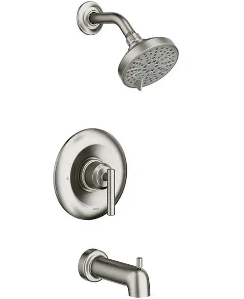 Moen 82228SRN Gibson Posi-Temp One Lever Tub And Shower Faucet