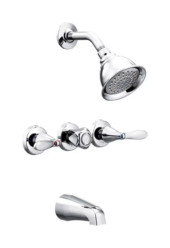 Moen 82663 Adler 3 Handles Tub and Shower Faucet