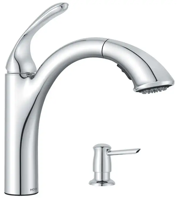 Moen 87035 Kinzel Pullout Single Handle Kitchen Faucet