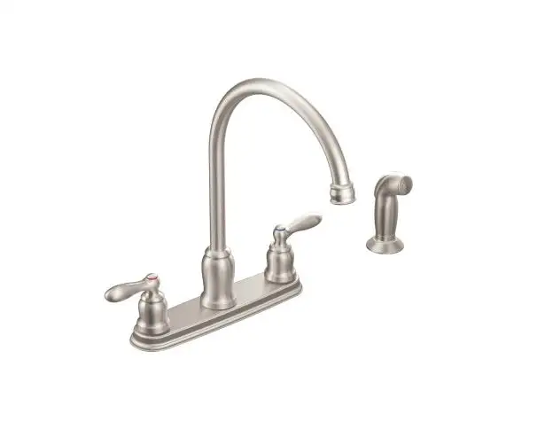 Moen CA87060SRS High-Arc Kitchen Faucet with Side Spray