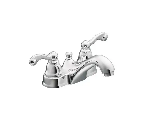 Moen WS84002 Traditional Two-Handle Low-Arc Bathroom Faucet